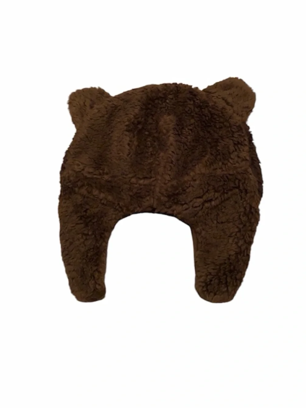 Baby Gap Brown Teddy Bear Trapper Hat size medium/large